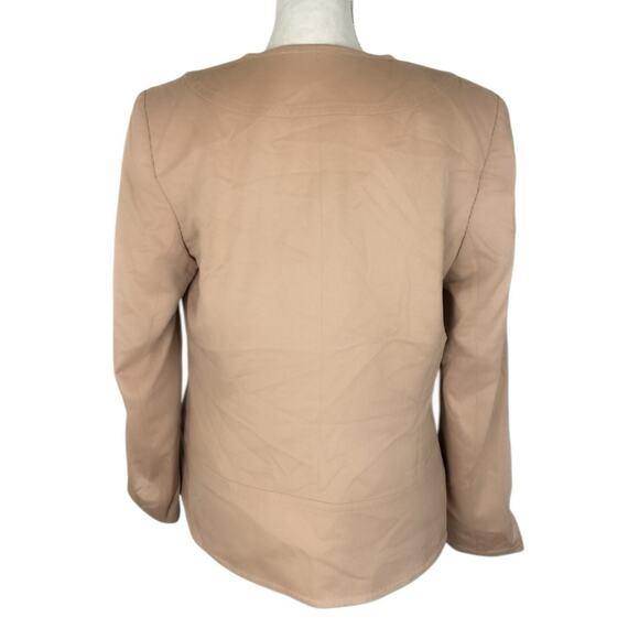 Escada Camel Wool Rabbit Hair Blend Blazer Jacket Hook & Eye Luxury Size 40 - Picture 4 of 7